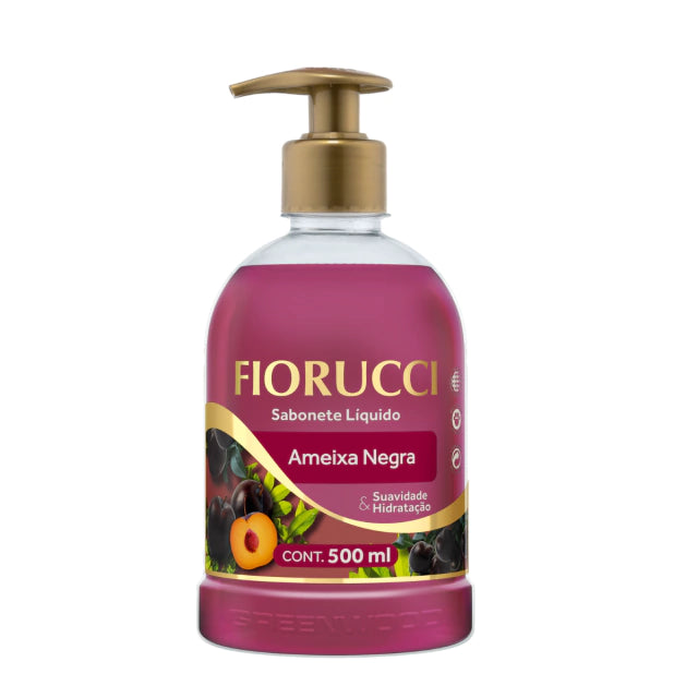 Sabonete Líquido Fiorucci com Pump Ameixa Negra 500 ml