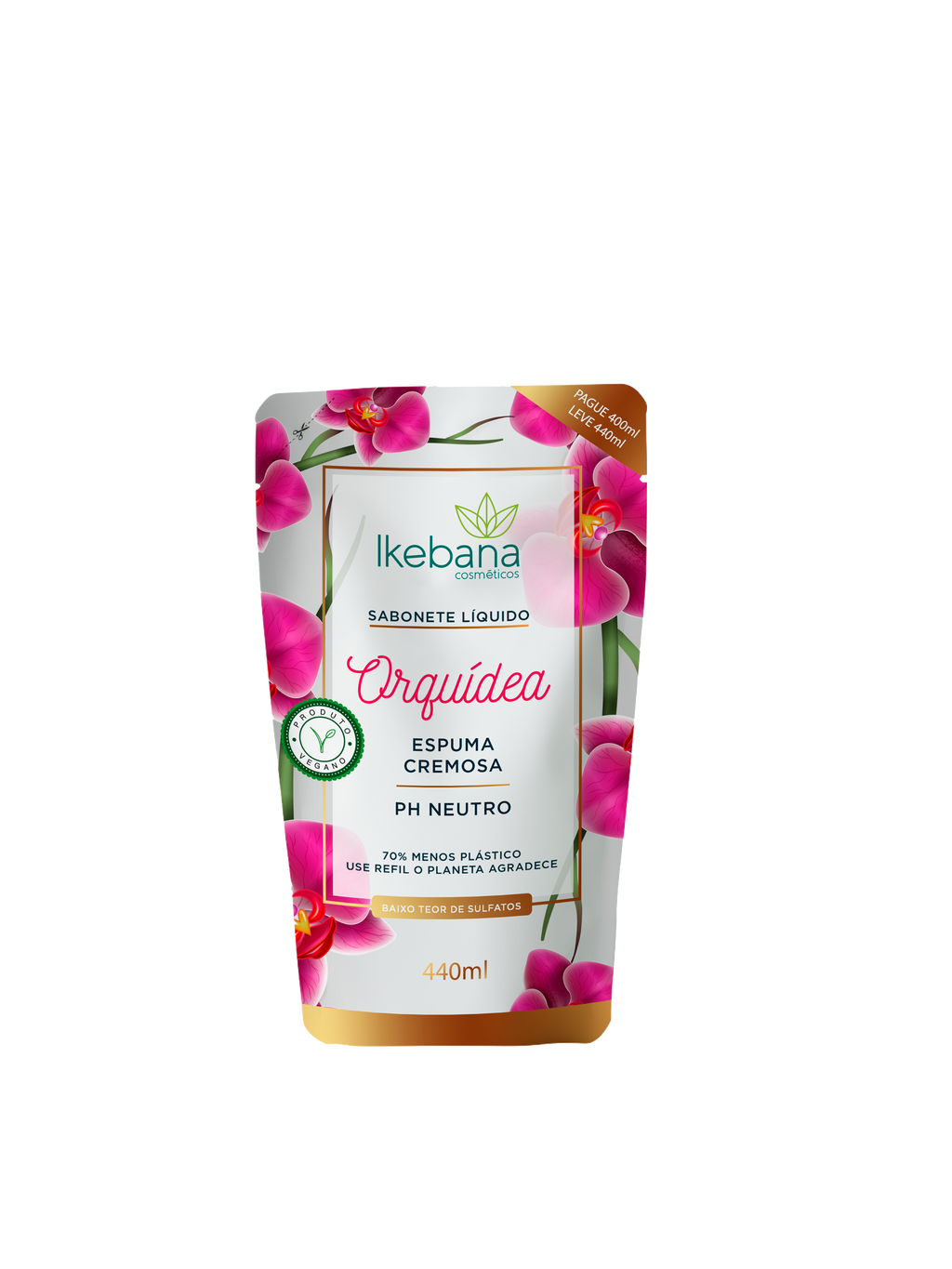 Sabonete Líquido Ikebana Orquídea Premium 440 ml