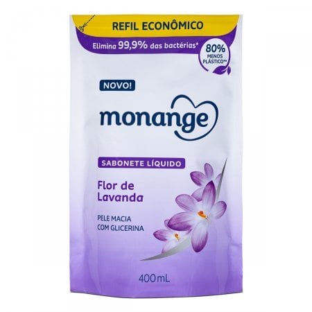 Sabonete Líquido Monange Lavanda Refil 400 ml