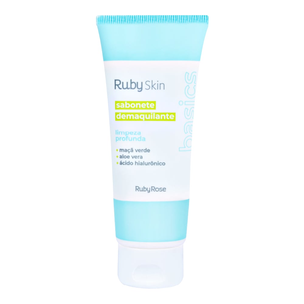 Sabonete Demaquilante Ruby Rose Basics 120ml Ref. HB325