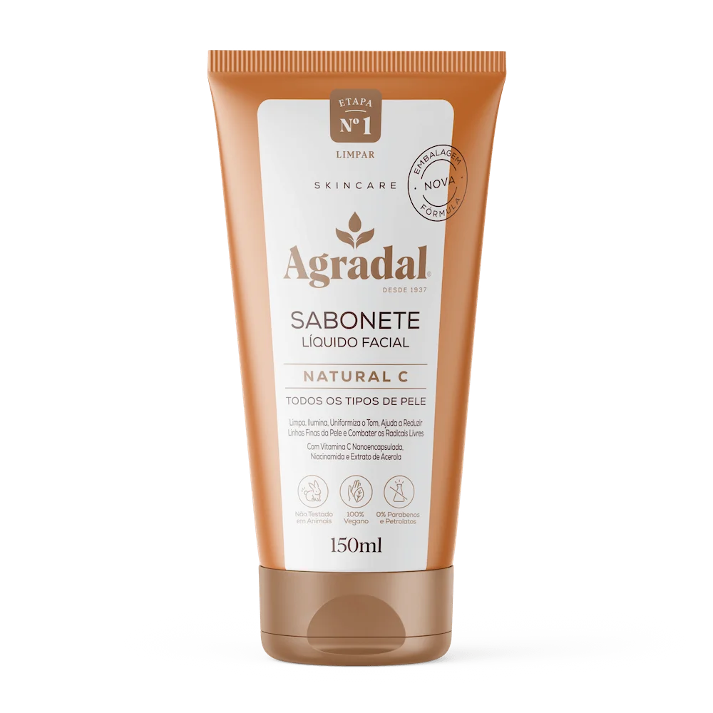 Sabonete Facial Agradal Natural C 150 ml