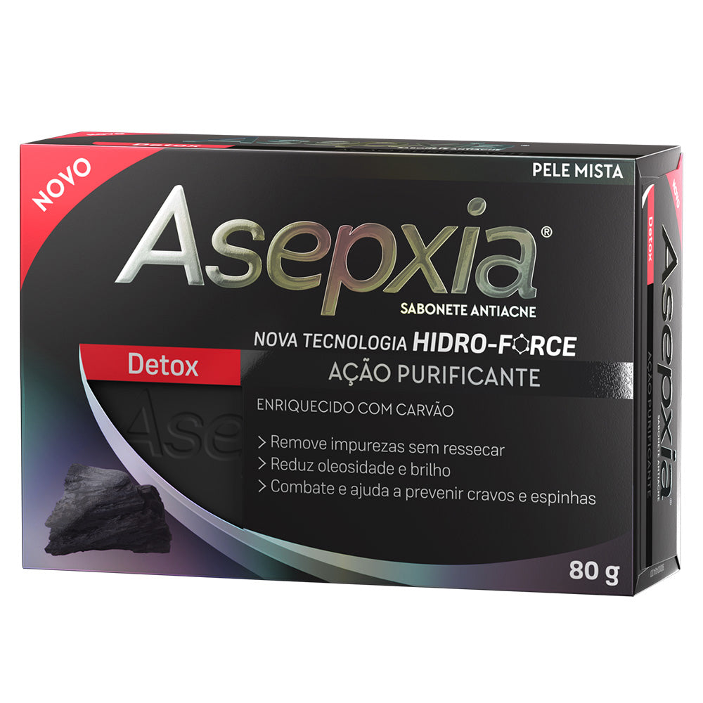 Sabonete Facial Asepxia Detox Ação Purificante 80g
