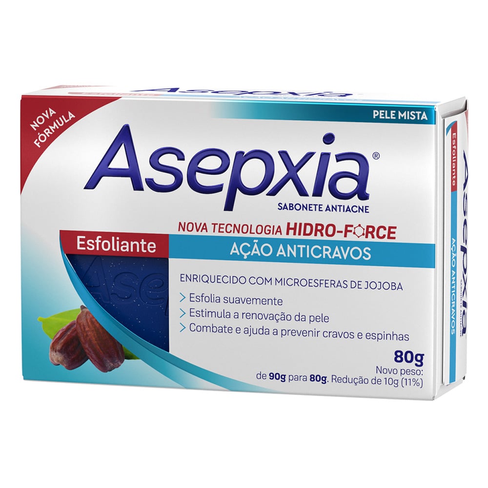 Sabonete Facial Asepxia Esfoliante 80 g