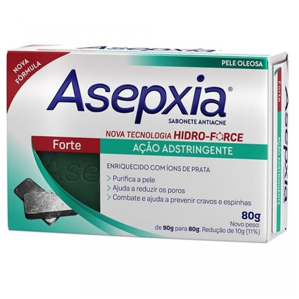 Sabonete Facial Asepxia Forte Ação Adstringente 80 g