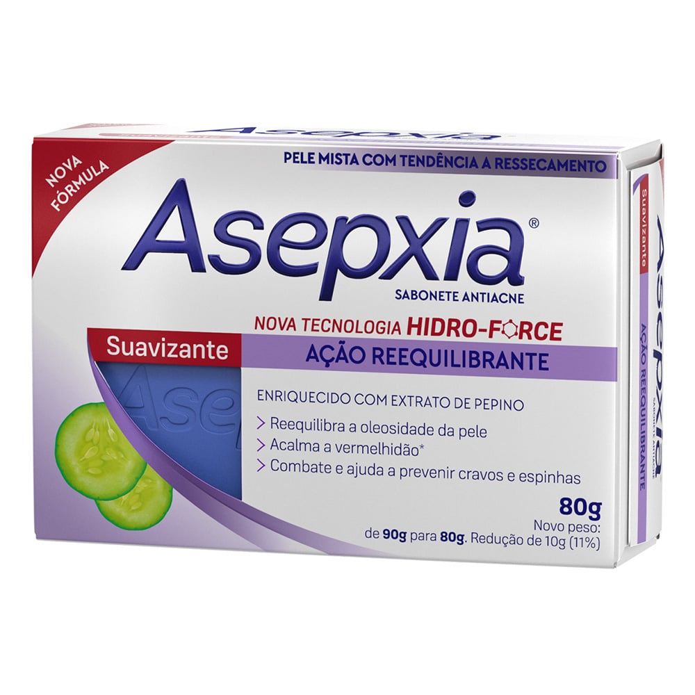 Sabonete Facial Asepxia Suavizante 80 g