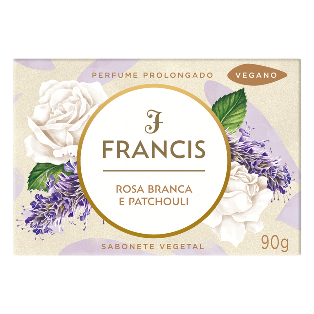 Sabonete Francis Clássico Rosa Branca e Patchouli 90 g