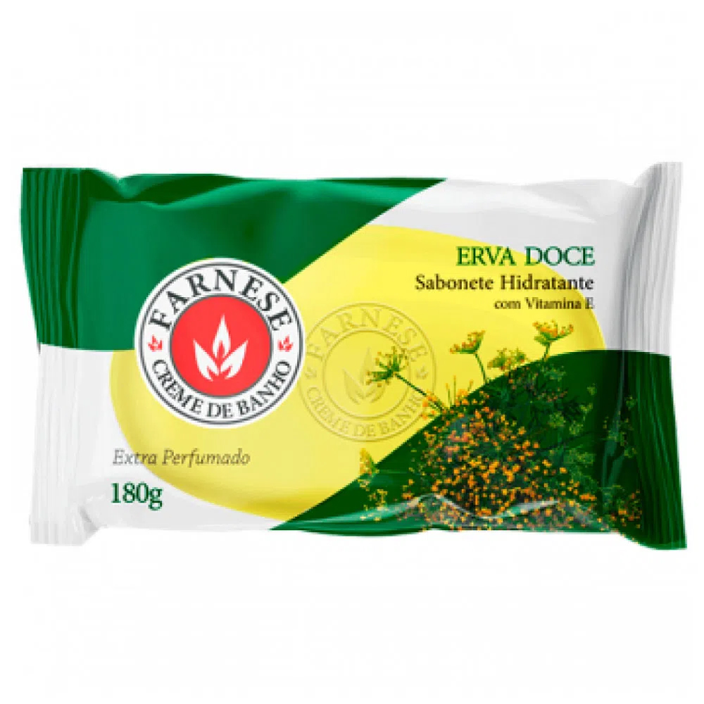 Sabonete Hidratante Extra Cremoso Farnese Erva-Doce 180 g