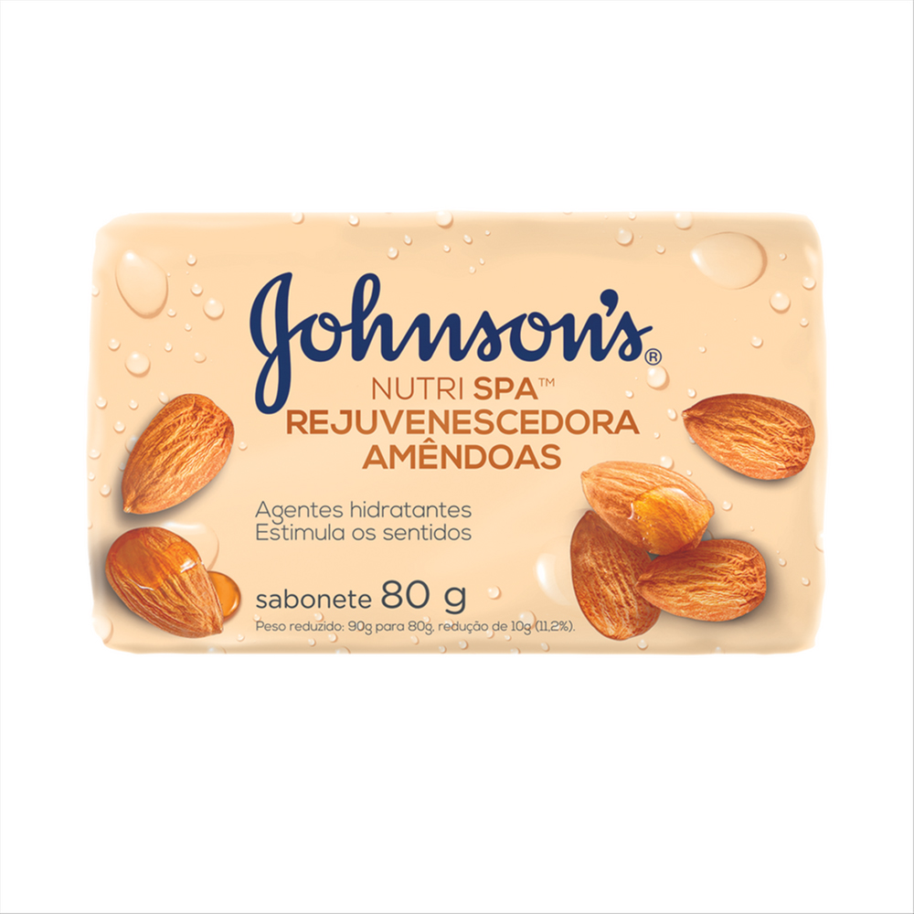 Sabonete Johnson's Nutri Spa Rejuvenescedora Amêndoas 80 g
