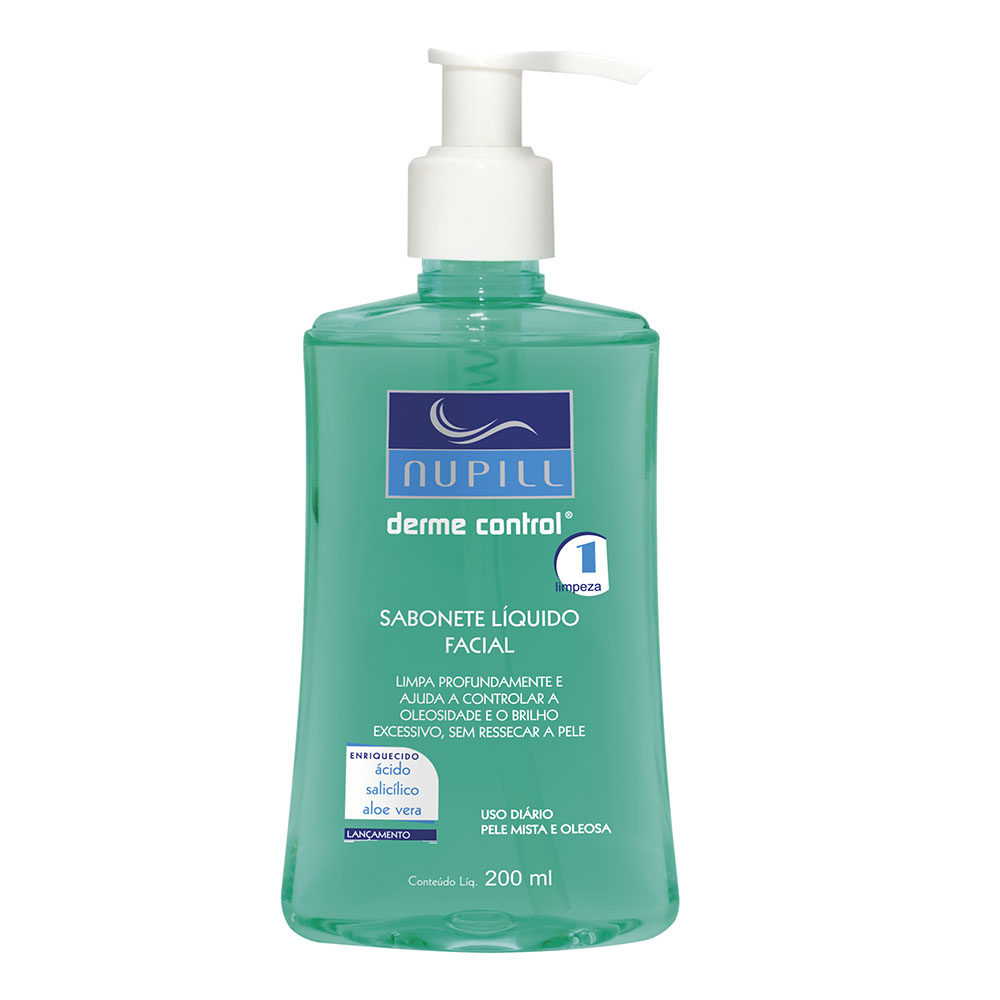 Sabonete Líquido Facial Nupill Derme Control 200 ml