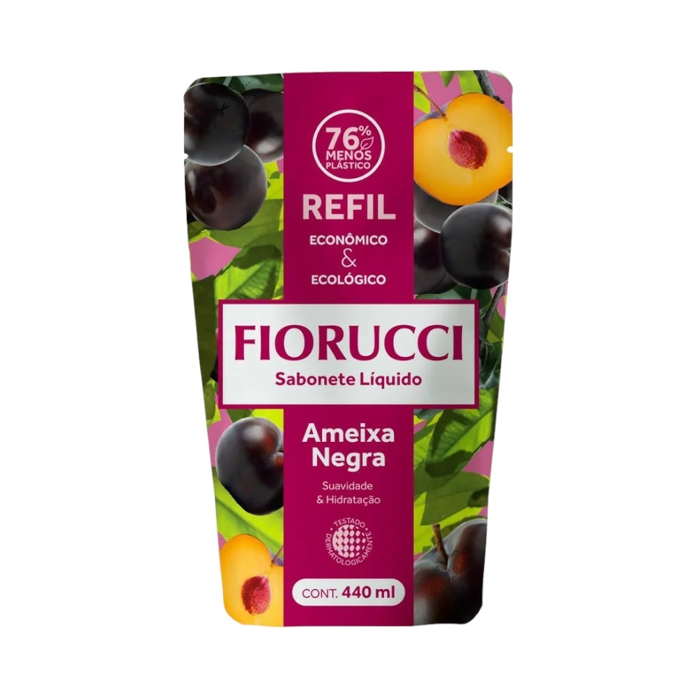Sabonete Líquido Fiorucci Ameixa Negra Refil 440 ml