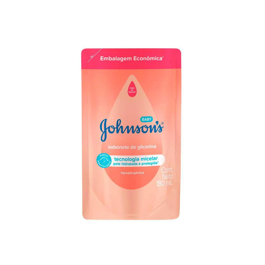 Sabonete Líquido Johnson's Baby Glicerina com Camomila da Cabeça aos Pés Refil 180 ml