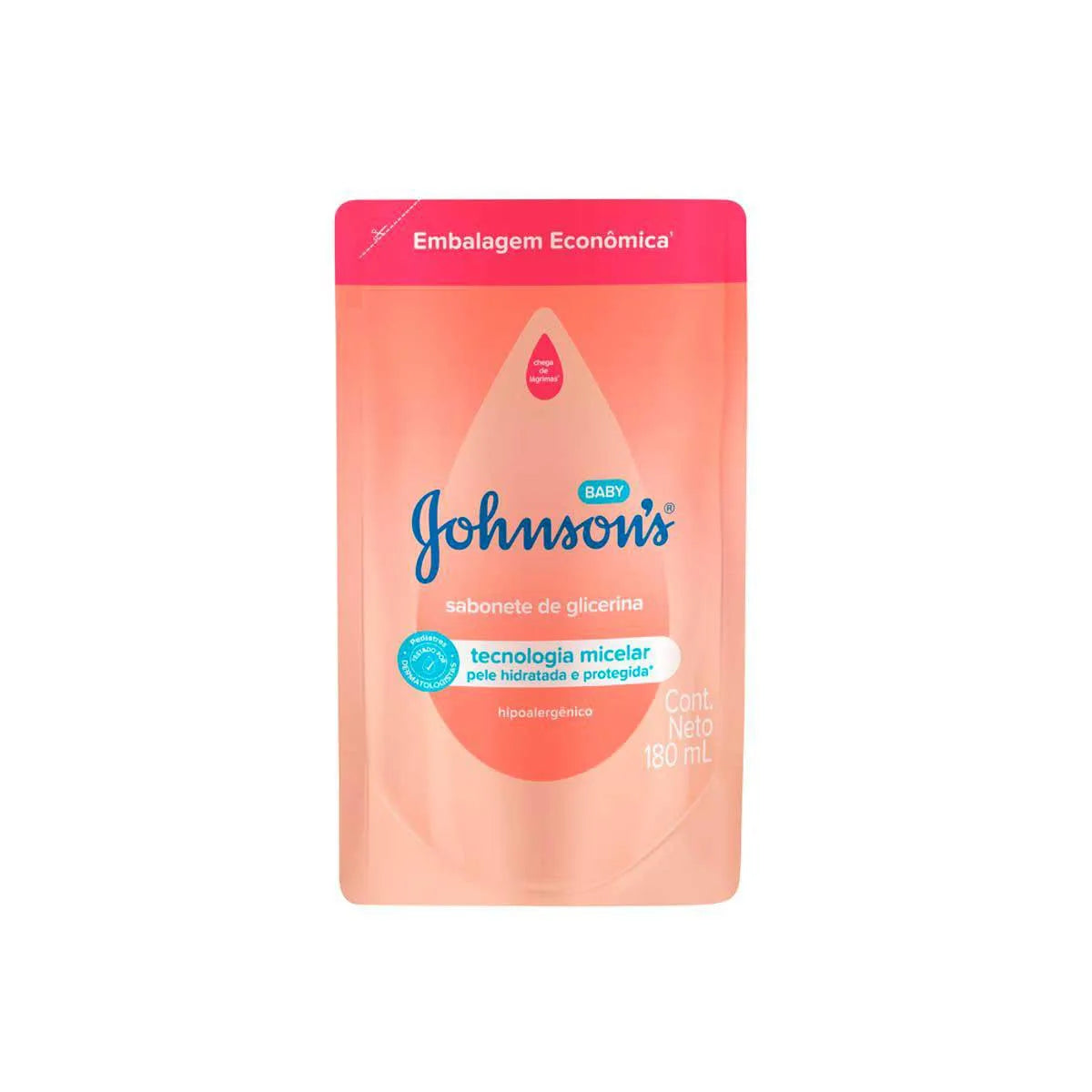 Sabonete Líquido Johnson's Baby Glicerina com Camomila da Cabeça aos Pés Refil 180 ml