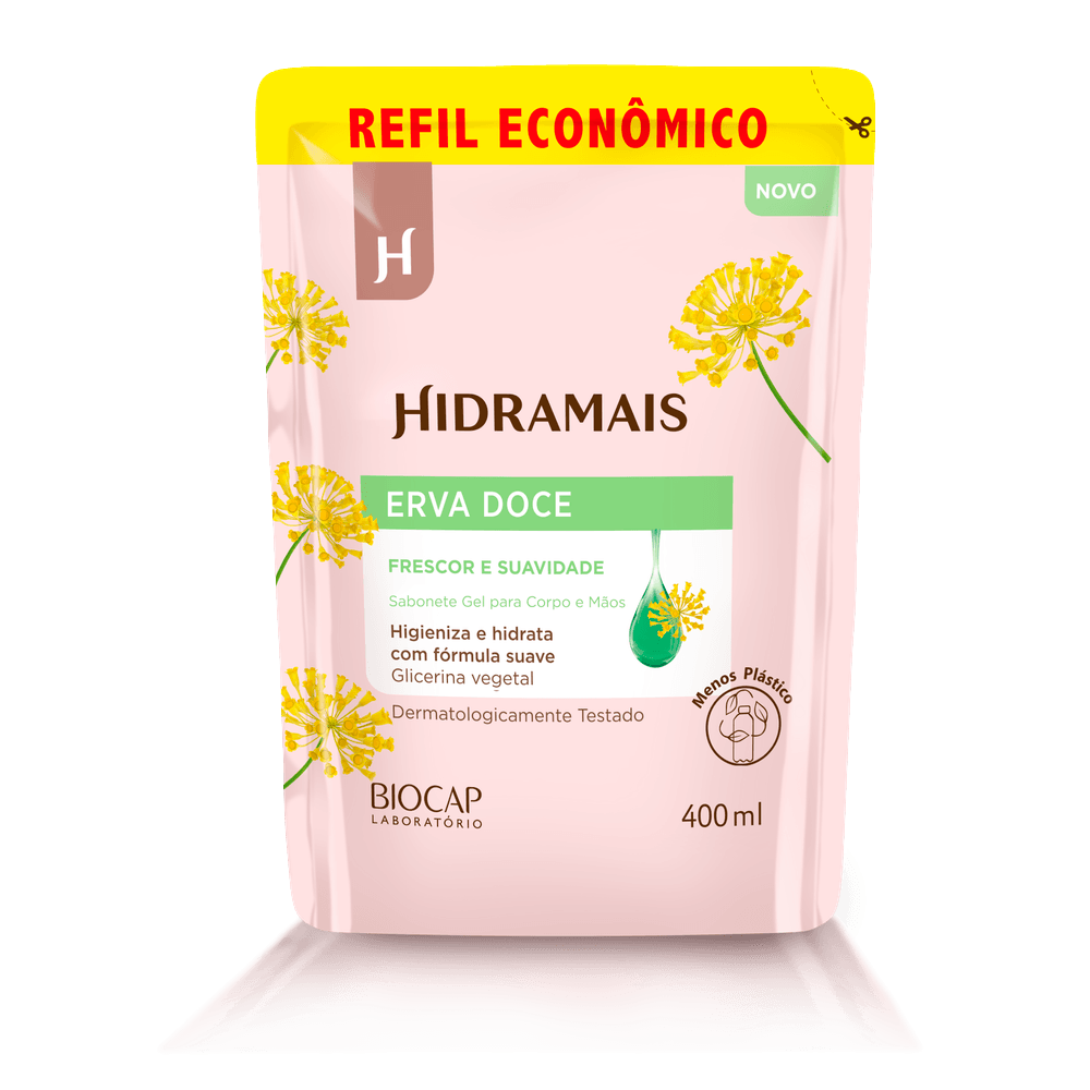 Sabonete Líquido Hidramais Refil Erva-Doce 400 ml