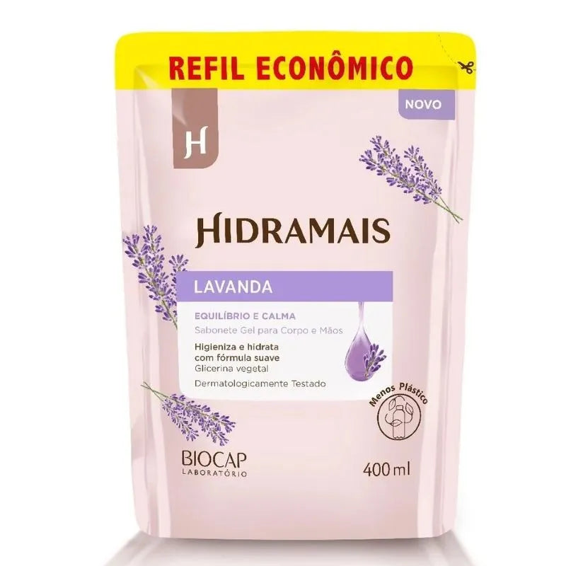 Sabonete Líquido Hidramais Refil Lavanda 400 ml