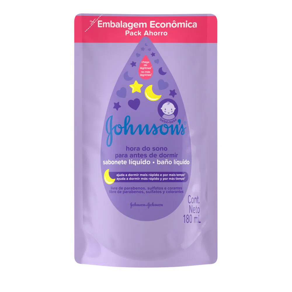 Sabonete Líquido Johnson's Baby Hora do Sono Refil 180 ml
