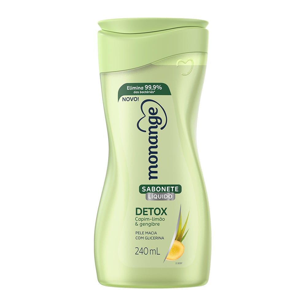 Sabonete Líquido Monange Detox 240ml