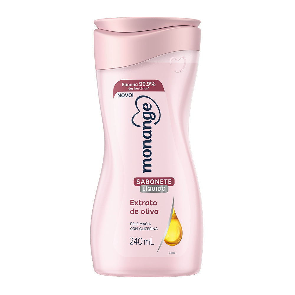 Sabonete Líquido Monange Extrato de Oliva 240ml