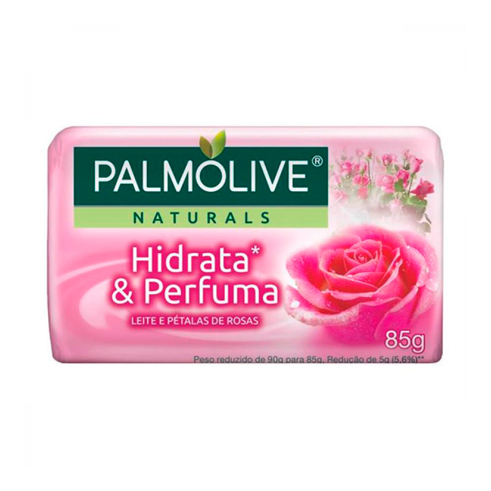 Sabonete Palmolive Naturals Hidrata & Perfuma Leite e Rosas 85g