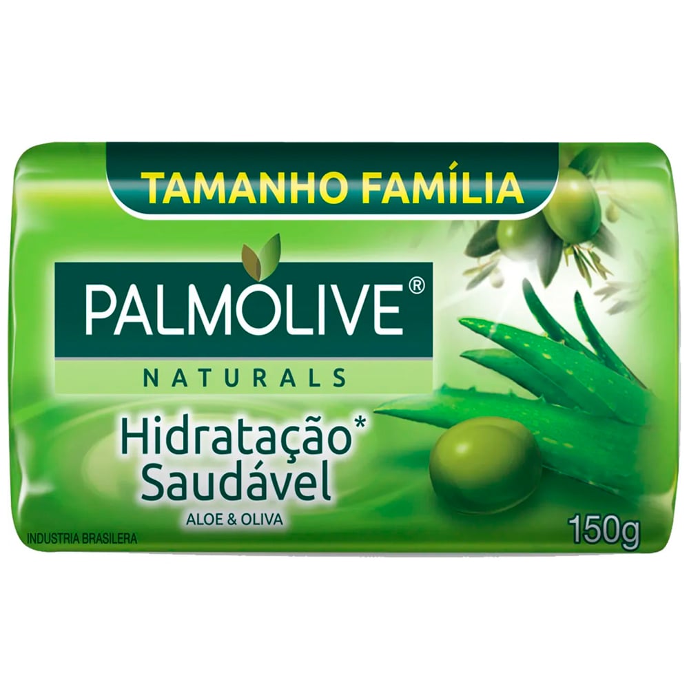 Sabonete Palmolive Naturals Hidratação Saudável Aloe Vera e Óleo de Oliva 150g