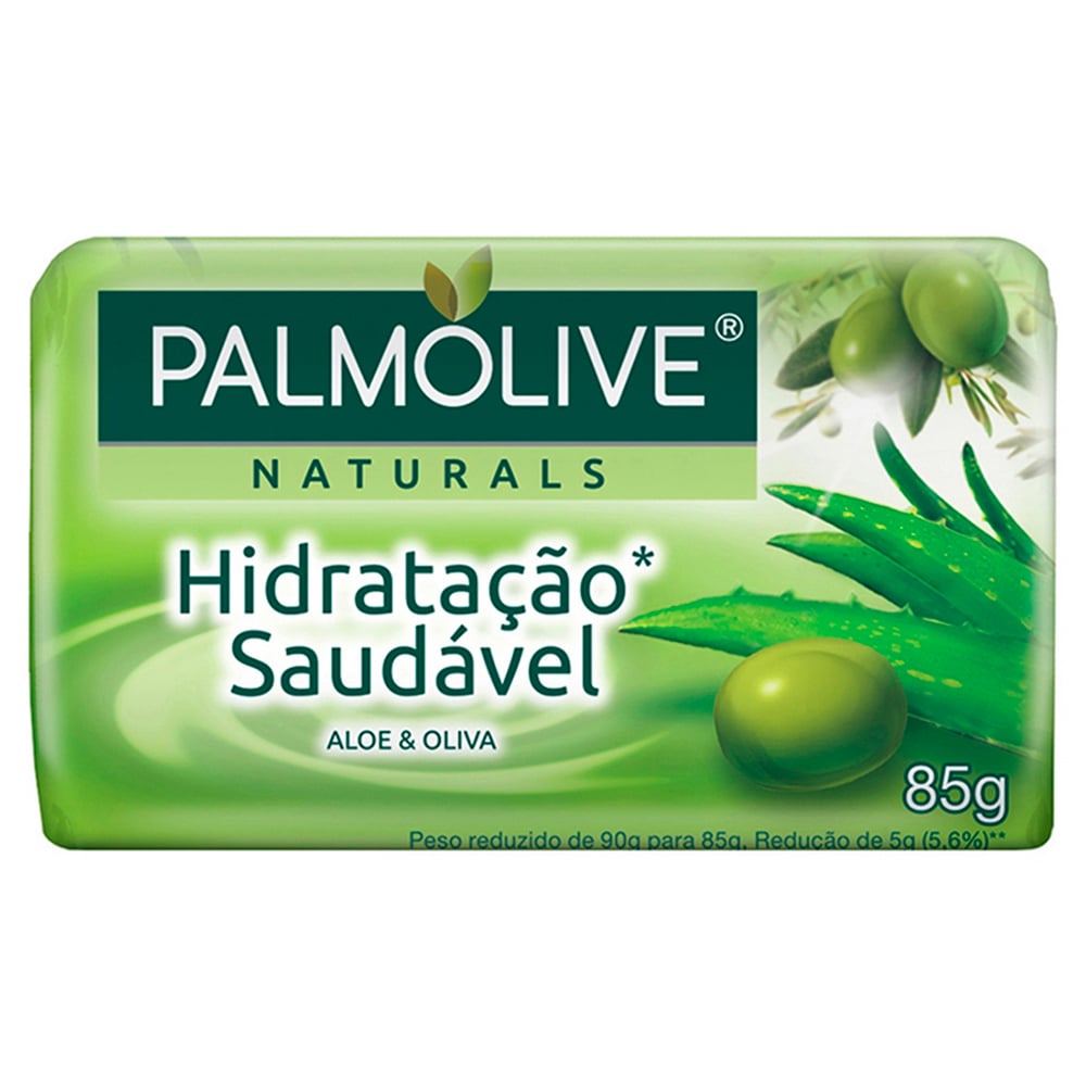 Sabonete Palmolive Naturals Hidratação Saudável Aloe Vera e Óleo de Oliva 85g
