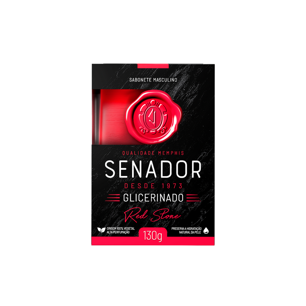Sabonete Senador Glicerinado Red Stone 130 g