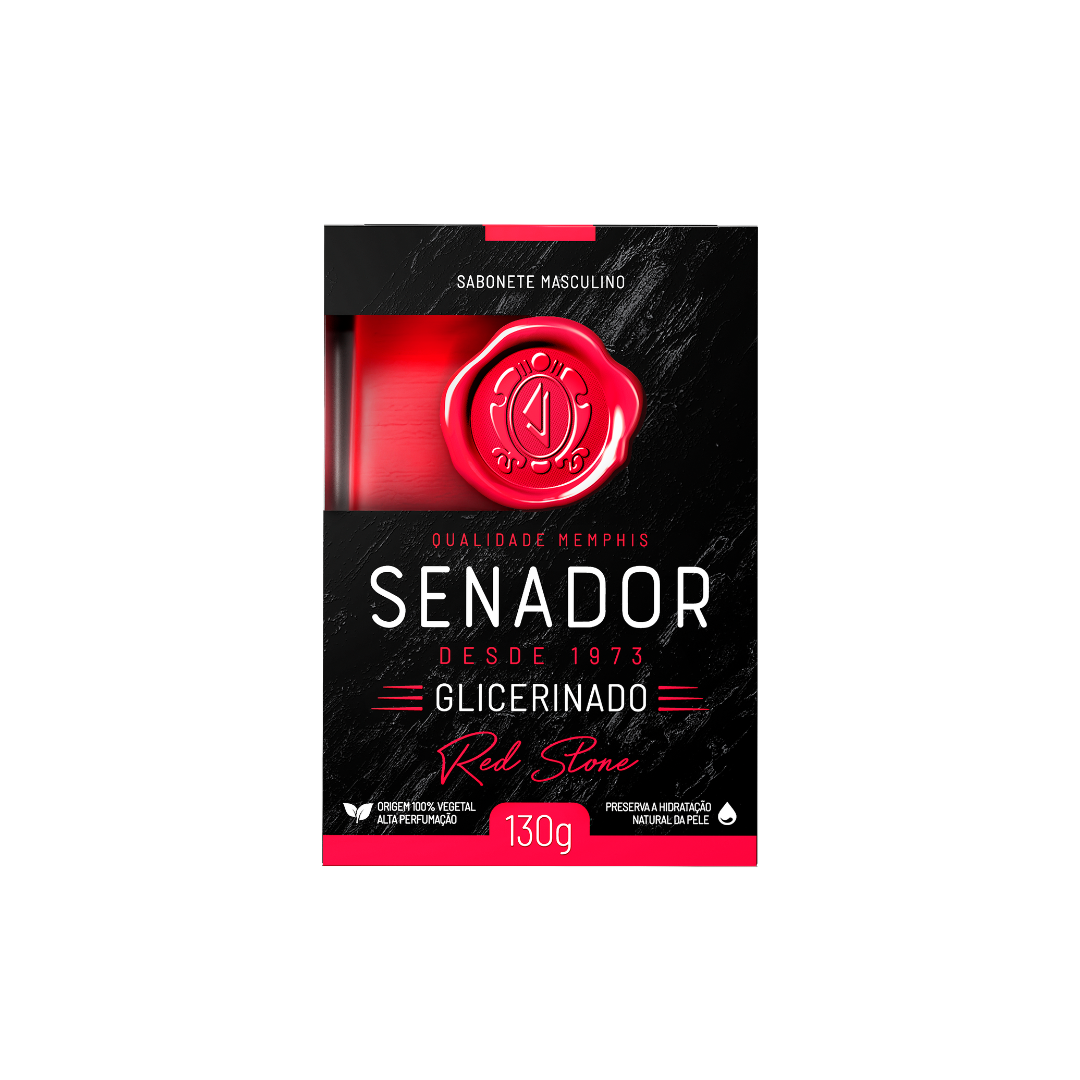 Sabonete Senador Glicerinado Red Stone 130 g