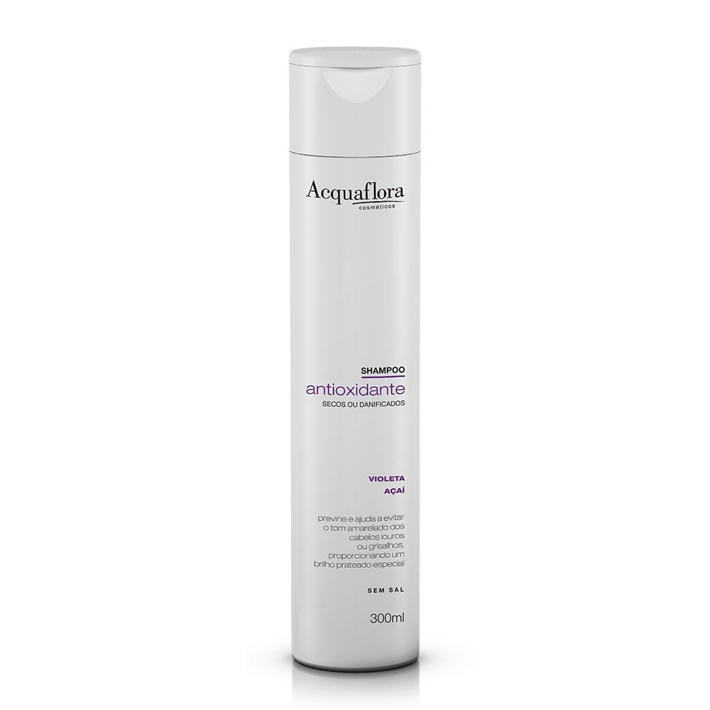 Shampoo Acquaflora Antioxidante Cabelos Secos ou Danificados 300ml