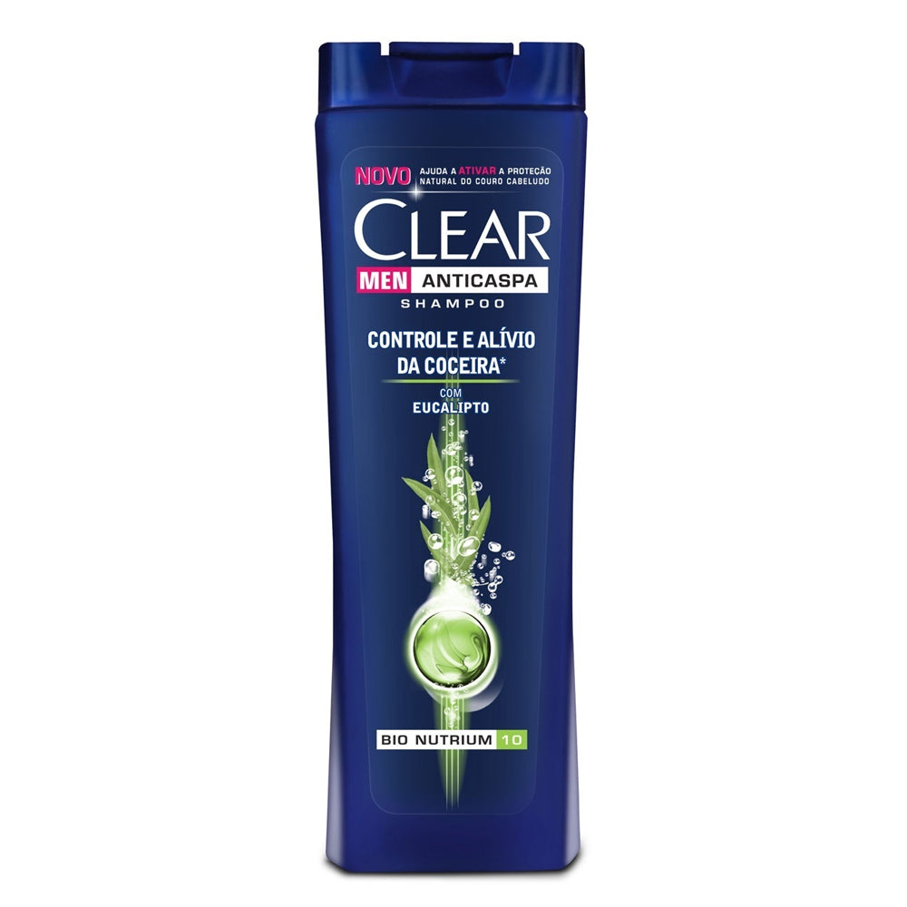 Shampoo Anticaspa Clear Men Controle e Alívio da Coceira 200ml