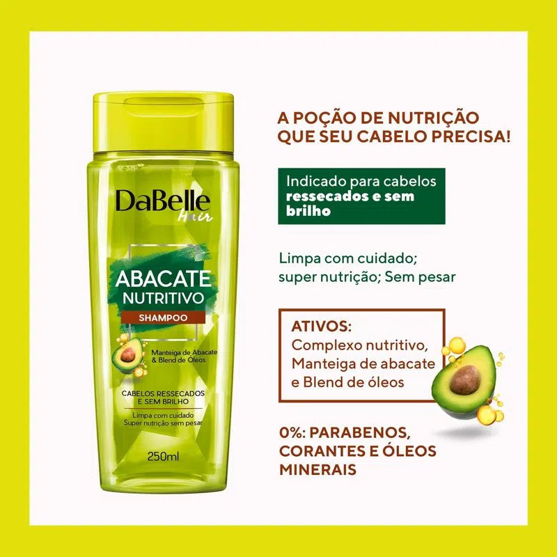 Shampoo DaBelle Abacate Nutritivo 250ml