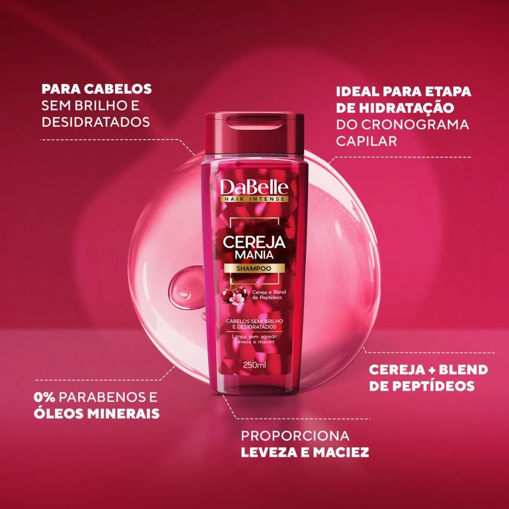 Shampoo DaBelle Cereja Mania 250ml