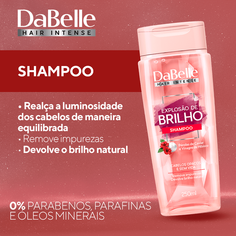 Shampoo DaBelle Explosão de Brilho 250ml