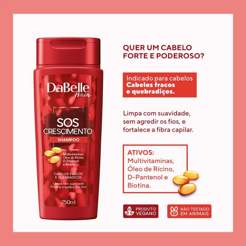 Shampoo DaBelle SOS Crescimento 250ml
