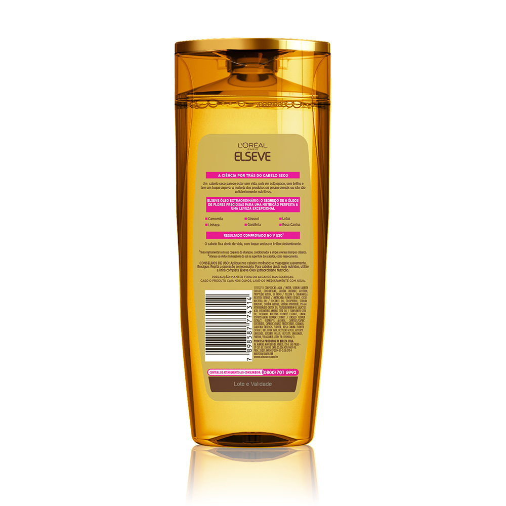 Shampoo Elseve Óleo Extraordinário Nutrição 200ml