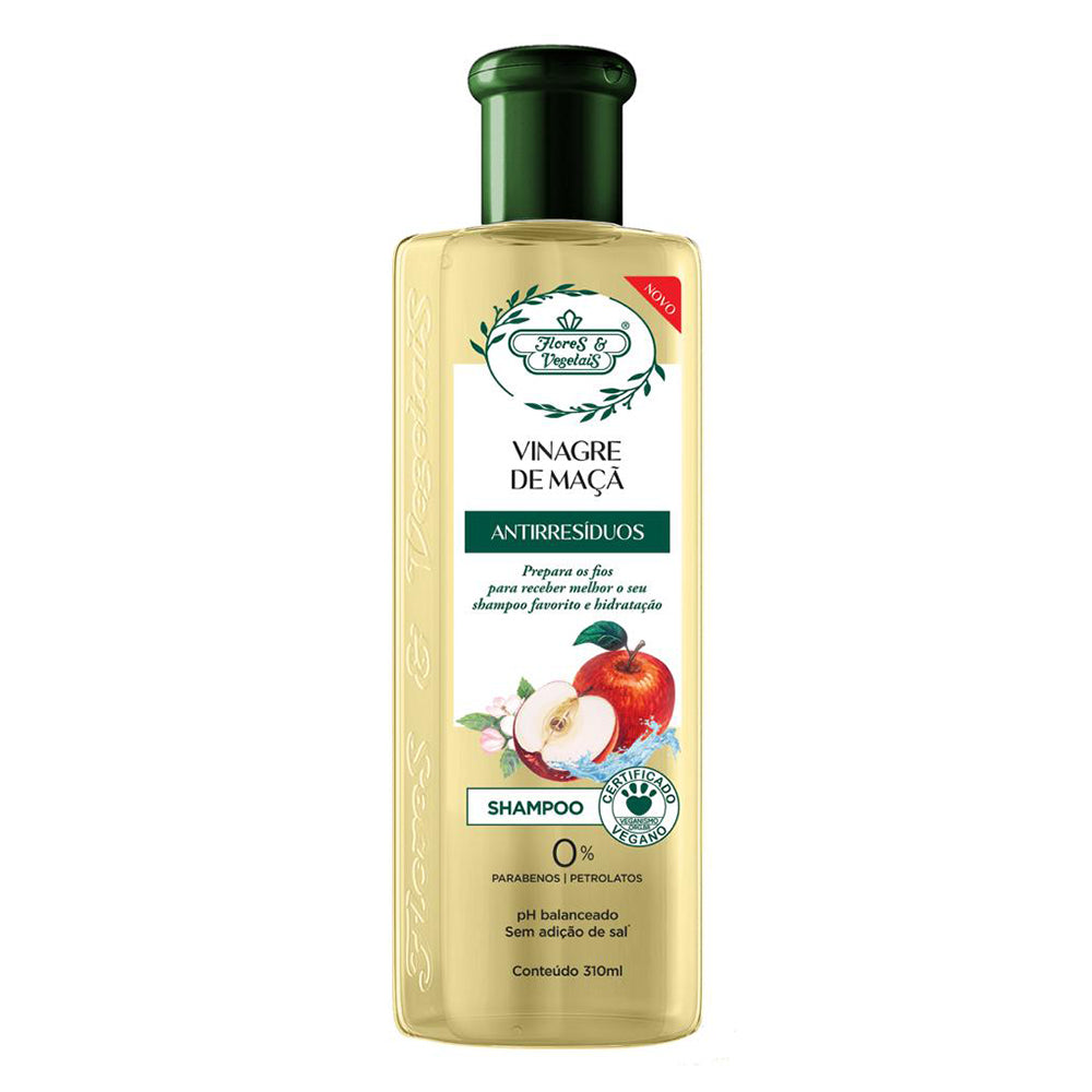 Shampoo Flores & Vegetais Vinagre de Maçã 310ml