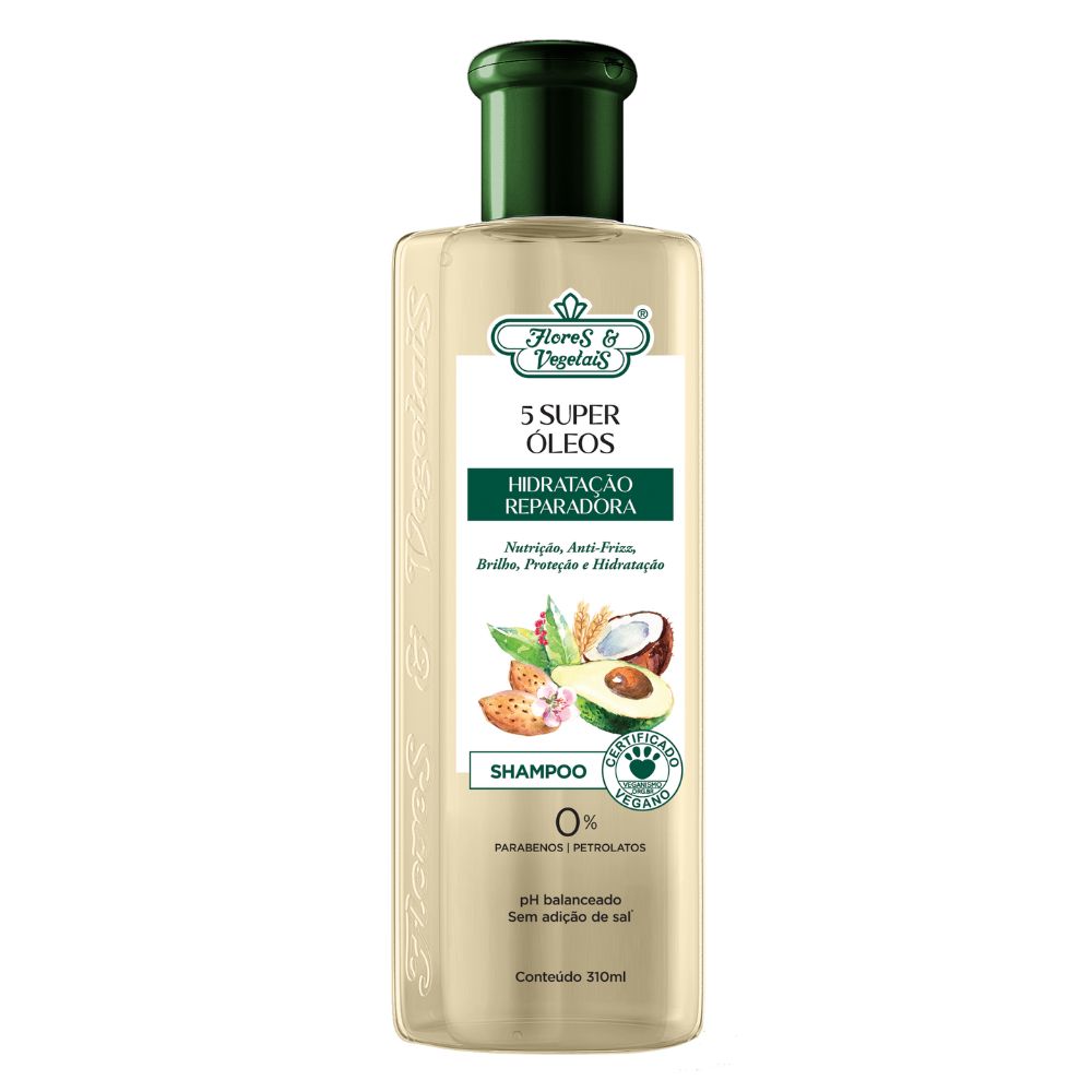 Shampoo Flores & Vegetais Hidratação Reparadora 310ml