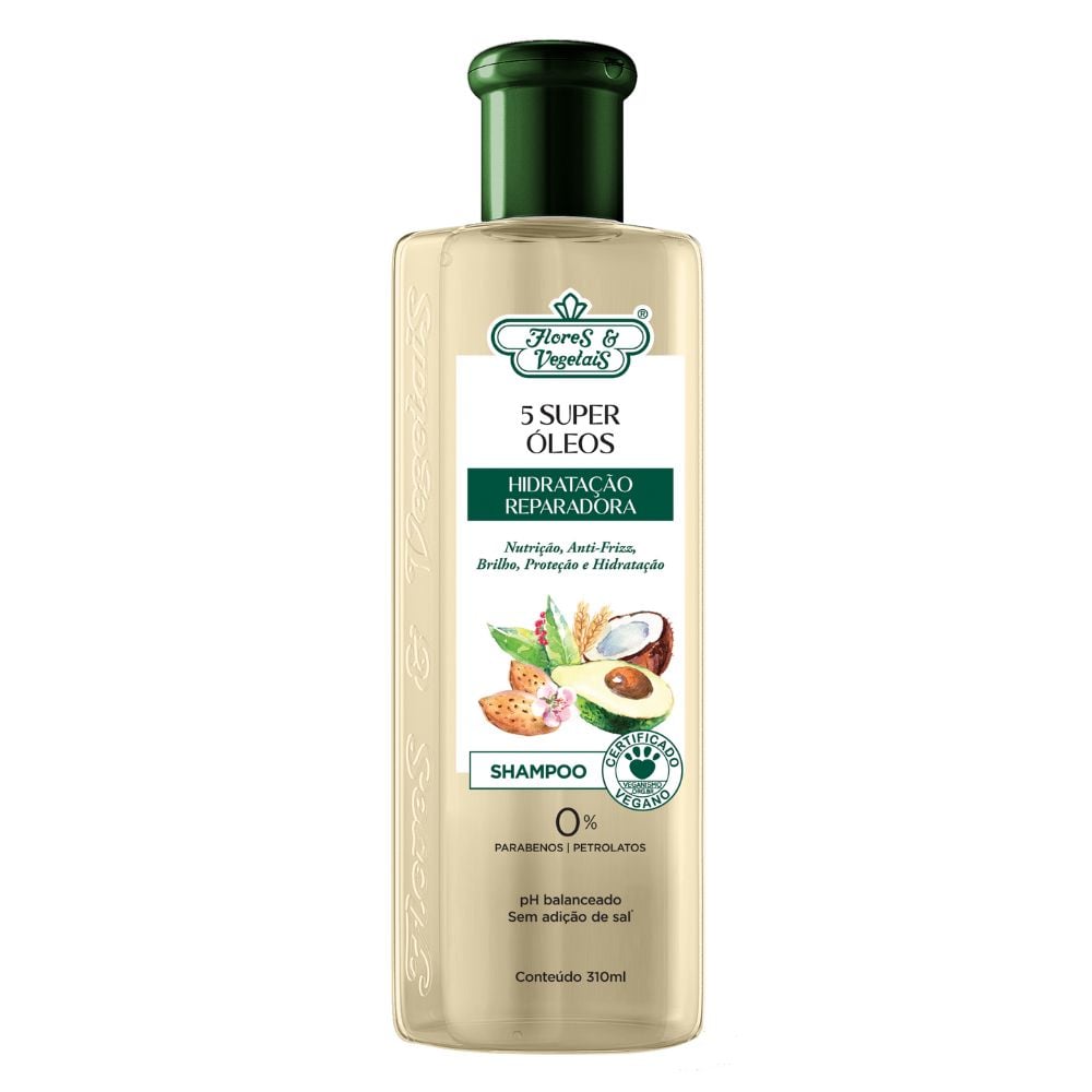 Shampoo Flores & Vegetais Hidratação Reparadora 310ml