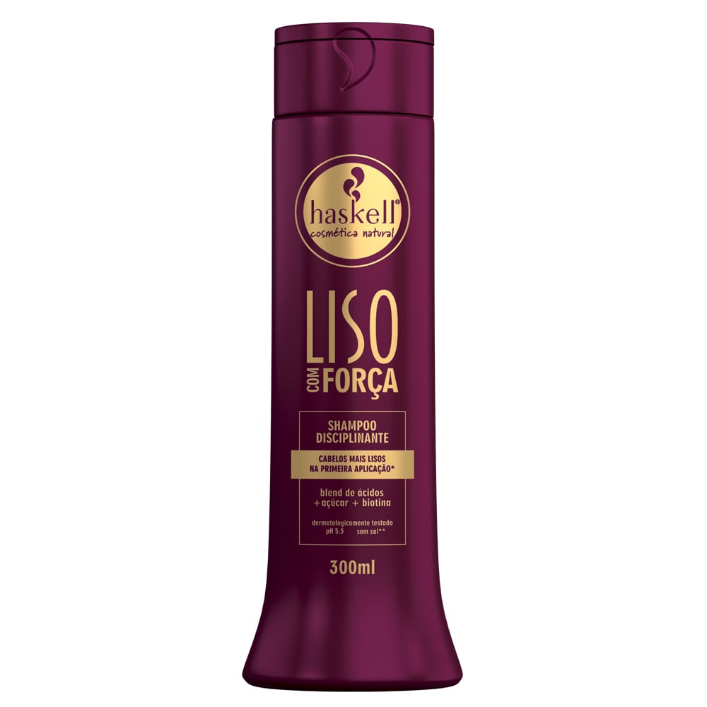Shampoo Haskell Liso com Força 300ml