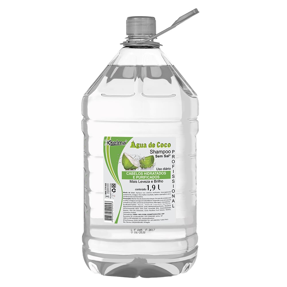 Shampoo Kelma Água de Coco 1,9L