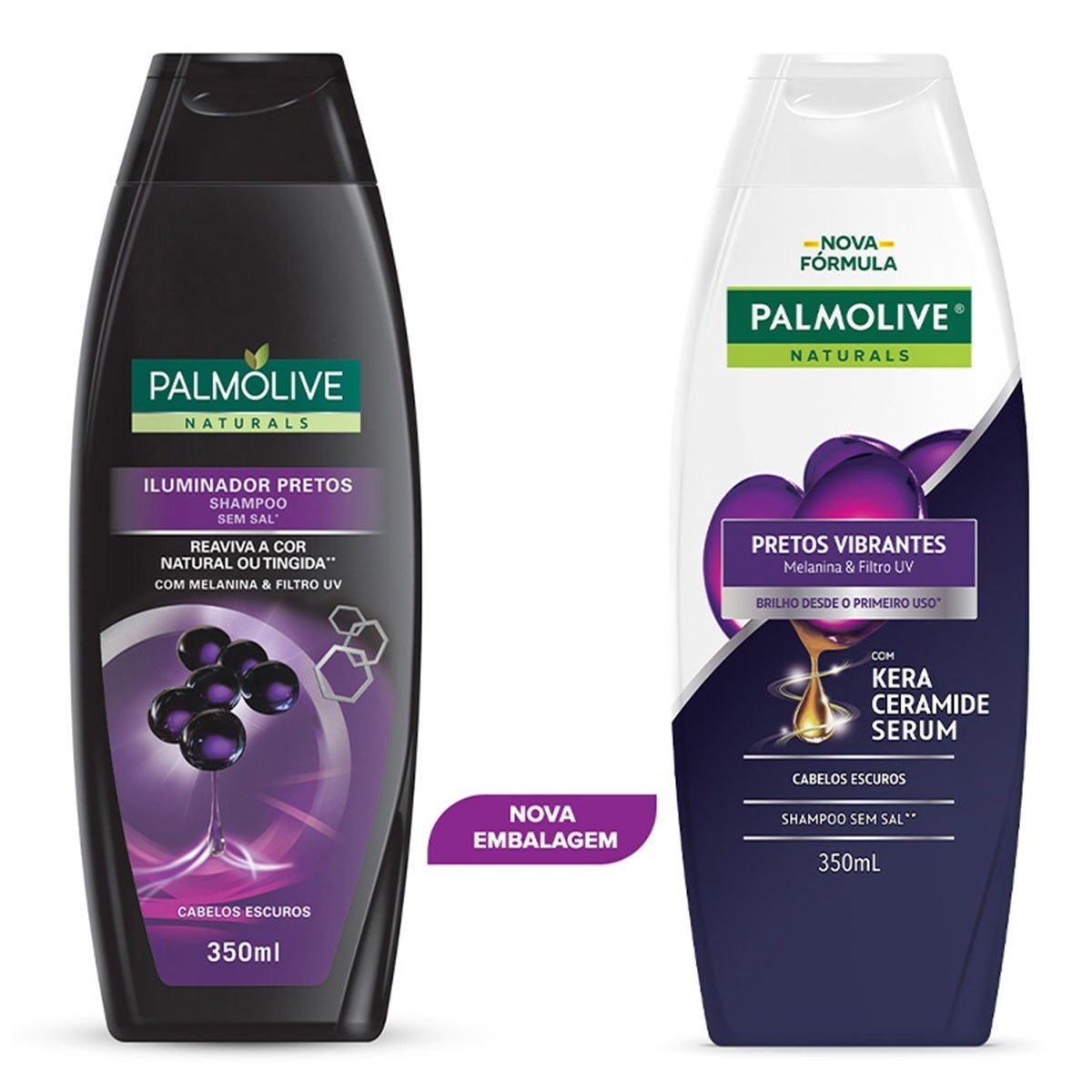 Shampoo Palmolive Naturals Iluminador Pretos 350ml