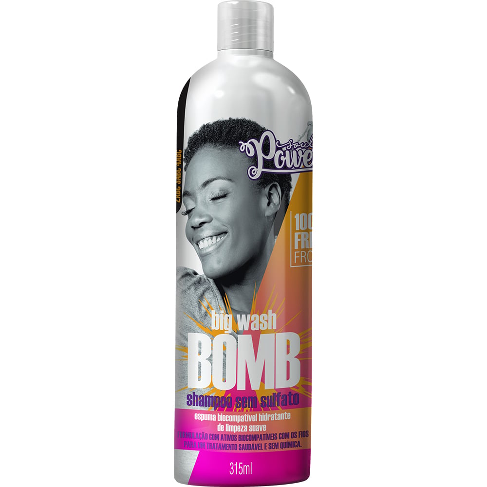 Shampoo Soul Power Big Wash Bomb Sem Sulfato 315ml