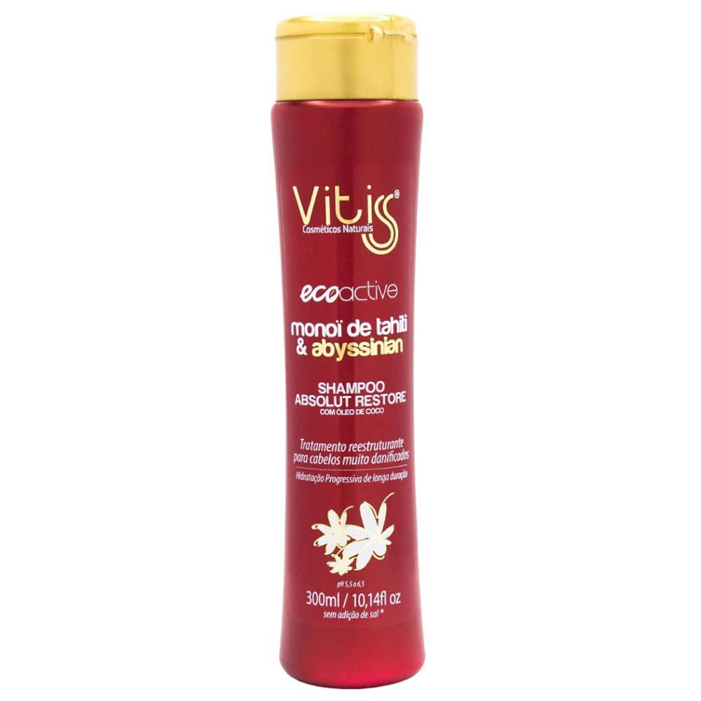 Shampoo Vitiss Ecoactive Monoï de Tahiti & Abyssinian 300ml