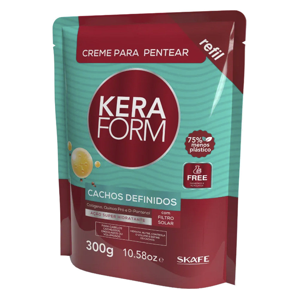 Creme para Pentear Skafe Keraform Refil Cachos Definidos 300g