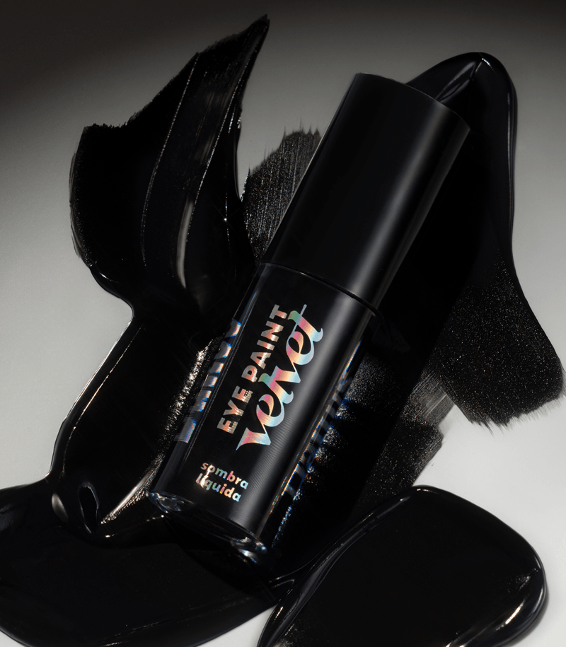 Sombra Líquida Dailus Eye Paint Velvet Black 4ml