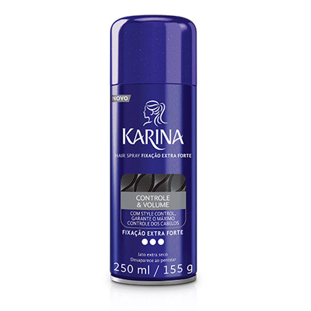 Spray Fixador Karina Hair Antifrizz Fixação Extra Forte 250ml