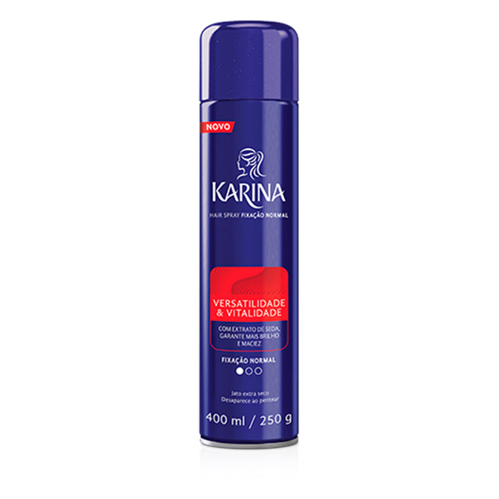 Spray Fixador Karina Hair Antifrizz Fixação Normal 400ml