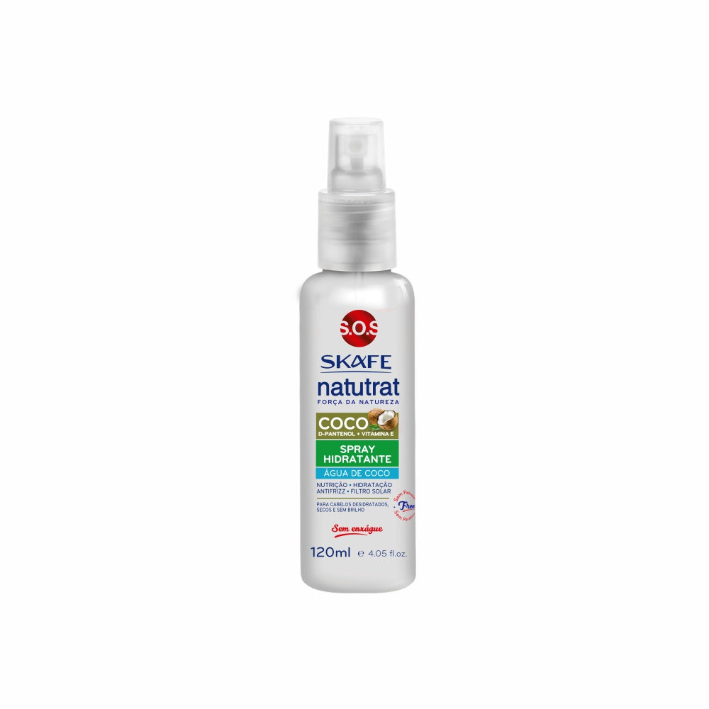 Spray Hidratante Skafe Natutrat SOS Água de Coco 120ml