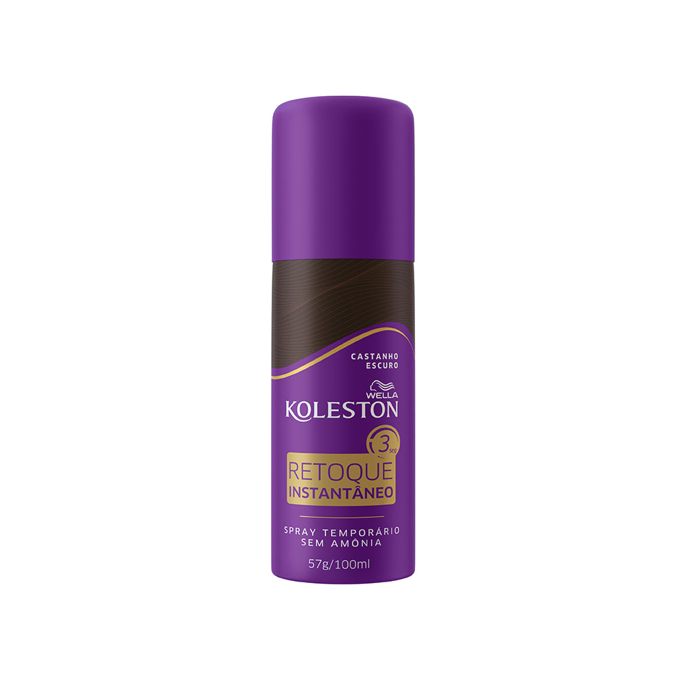 Spray Retoque de Raiz Koleston Castanho Escuro 100ml
