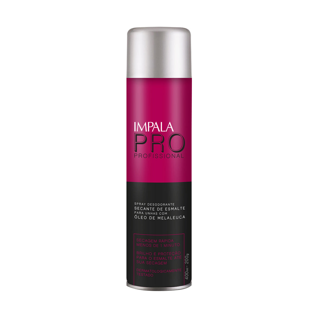 Spray Secante de Esmalte Impala Profissional com Óleo de Melaleuca 400ml