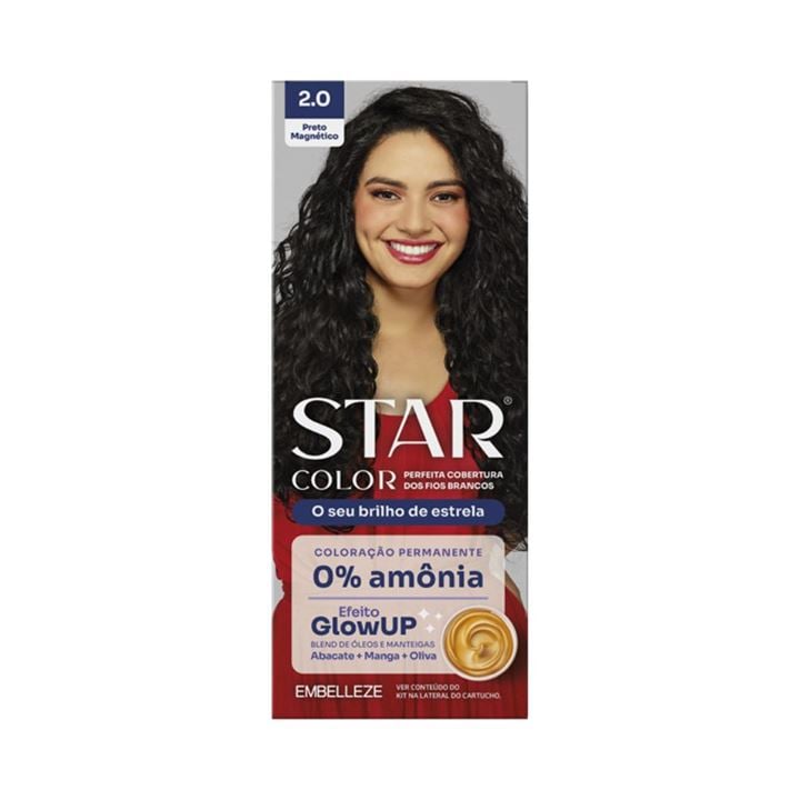 Coloração Star Color 2.0 Preto Magnético Sem Amônia
