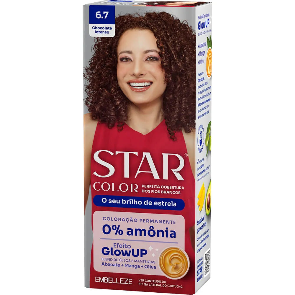 Coloração Star Color 6.7 Chocolate Intenso Sem Amônia